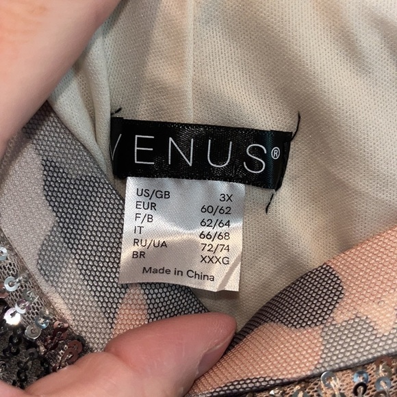 Venus plus size camo sparkly sequin pull on pants size 3X event night out date - Picture 5 of 15